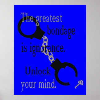 Entsperren Sie Ihr Gedankenposter Poster