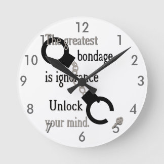 Entsperren Sie Ihre Gedankenuhr Runde Wanduhr