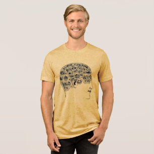 Entsperren Sie Ihren Geist - Vintages Gehirn der P Tri-Blend Shirt