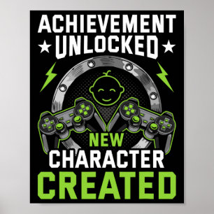 Entsperrter neuer, erstellter Videogamer für neue Poster