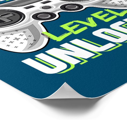 Entsperrtes Videospiel der zweiten Stufe auf Poster (Ecke)