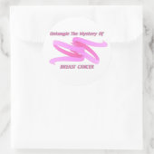 ENTSPRECHEN SIE DEM MYSTERY DES BRUSTKREBS RUNDER AUFKLEBER (Tasche)