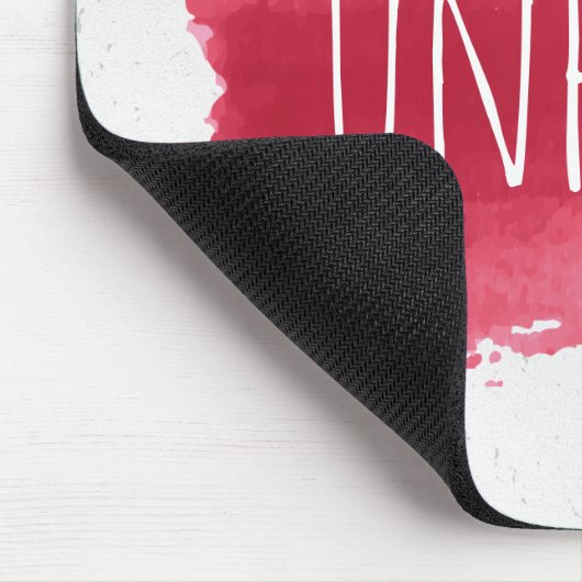 ENTSPRECHEN Sie Text auf der roten, farbigen Maus Mousepad (Ecke)