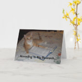 Entsprechend meiner Forschung… Karte (Gelbe Blume)