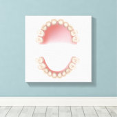 Entsprechende Zahnbehandlung (Babyzähne) Leinwanddruck (Insitu (Holzboden))