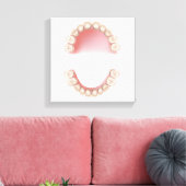 Entsprechende Zahnbehandlung (Babyzähne) Leinwanddruck (Insitu (Wohnzimmer))