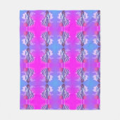 Entsprechendes lila Muster-Modedesign Fleecedecke (Vorderseite)