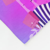 Entsprechendes lila Muster-Modedesign Fleecedecke (Ecke)
