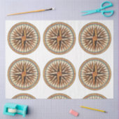 Entsprechung der Rose für den Vintagen Compass Seidenpapier (Basteln)