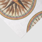 Entsprechung der Rose für den Vintagen Compass Seidenpapier (Ausschnitt)