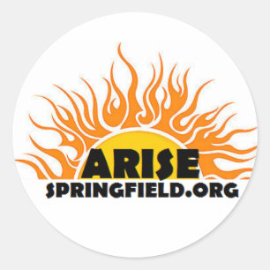 Entstehen Website-Logo-Aufkleber Runder Aufkleber