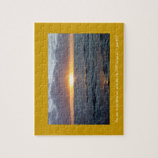 Entsteht Glanz - Jesaja-60:1 Puzzle (Vertikal)