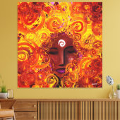 Entstehung des Geistes (überzogene Leinwand) Leinwanddruck (Insitu (Wohnzimmer))