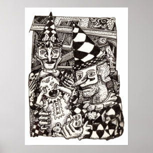 Entstehung des Menschen, von Brian Benson Poster