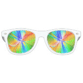 Entstehung eines Regenbogens mehrfarbige Abstrakte Partybrille (Vorderseite)