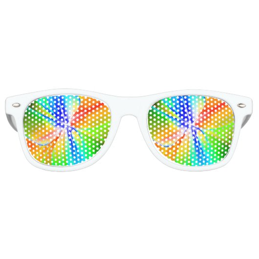 Entstehung eines Regenbogens mehrfarbige Abstrakte Partybrille (Vorderseite)