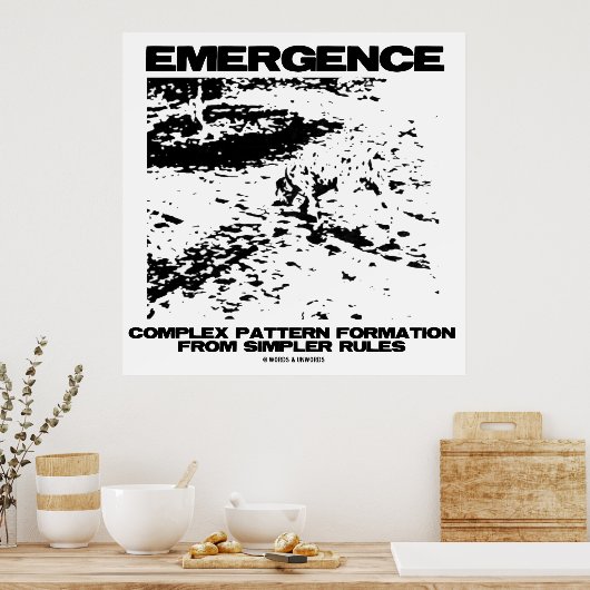 Entstehung komplexer Muster aus einfacheren Poster (Küche)