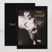 Entstehung von Einladungen von Mann, der Junge aus (Vorne/Hinten)