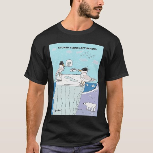 ENTSTEINTE SEESCHWALBEN HINTEN VERLASSEN T-Shirt (Vorderseite)