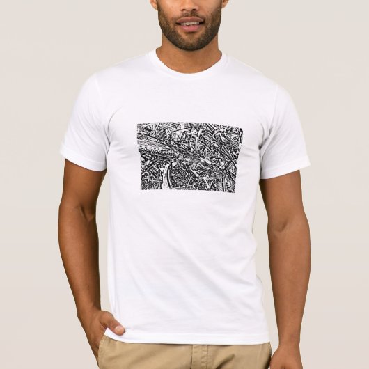 entstellte Fahrräder T-Shirt (Vorderseite)
