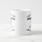 enttäuscht, aber nicht mehr überrascht Jumbo-Tasse (Vorderseite)