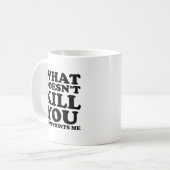 Enttäuscht Mich Lustiger Becher Kaffeetasse (Vorderseite Links)