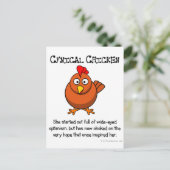 Enttäuscht und von Hoffnung erstickt Postkarte (Stehend Vorderseite)