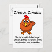 Enttäuscht und von Hoffnung erstickt Postkarte (Vorne/Hinten)