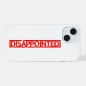 Enttäuschte Briefmarke iPhone 15 Hülle (Rückseite (Horizontal))