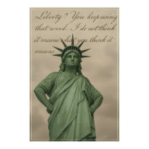 Enttäuschte Freiheitsstatue