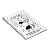 Enttäuschter Ehemann in Beauty Salon Notizblock (Rechte Seite)