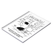 Enttäuschter Ehemann in Beauty Salon Notizblock (Linke Seite)