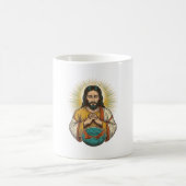 Enttäuschter Jesus Luftballon Gym Fail Kaffeetasse (Mittel)