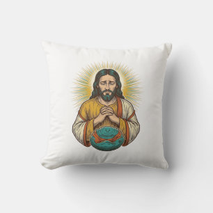 Enttäuschter Jesus Luftballon Gym Fail Kissen