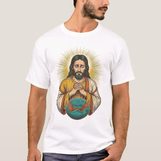 Enttäuschter Jesus Luftballon Gym Fail T-Shirt
