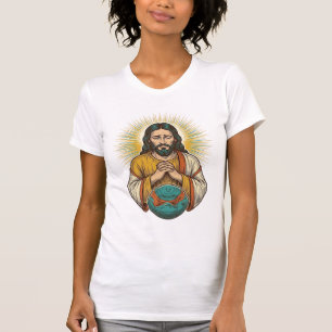 Enttäuschter Jesus Luftballon Gym Fail T-Shirt