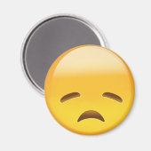 Enttäuschtes Gesicht Emoji Magnet (Vorderseite/Rückseite)