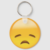 Enttäuschtes Gesicht Emoji Schlüsselanhänger (Vorderseite)