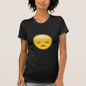 Enttäuschtes Gesicht Emoji T-Shirt (Vorderseite)