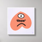 Enttäuschtes Herz - traurig mit Stachel Leinwanddruck (Vorderseite)