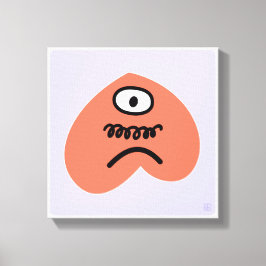 Enttäuschtes Herz - traurig mit Stachel Leinwanddruck