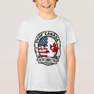 Enttäuschung Liebe USA Kanada Liebe Kanada war so Tri-Blend Shirt