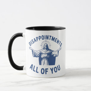 Enttäuschungen euch alle Retro-Jesus-Meme Christ Tasse