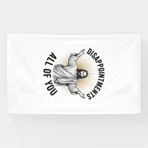 Enttäuschungen euch alle Vintage religiöse Bluse Banner