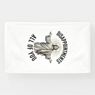 Enttäuschungen euch alle Vintage religiöse Bluse Banner