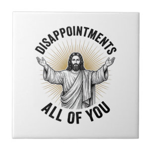 Enttäuschungen euch alle Vintage religiöse Bluse Fliese