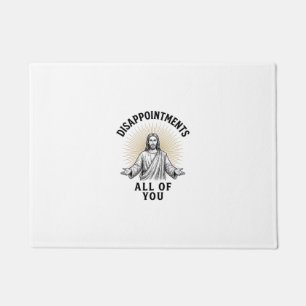 Enttäuschungen euch alle Vintage religiöse Bluse Fußmatte