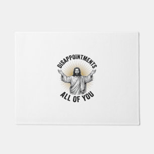 Enttäuschungen euch alle Vintage religiöse Bluse Fußmatte