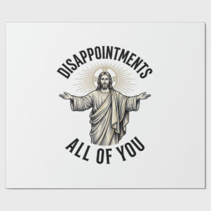 Enttäuschungen euch alle Vintage religiöse Bluse Geschenkpapier