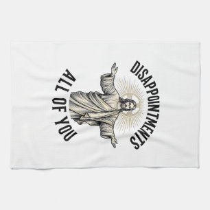 Enttäuschungen euch alle Vintage religiöse Bluse Geschirrtuch